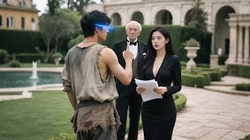 女總裁嫌棄誤闖後花園的窮小夥想趕他走，殊不知小夥1句話點醒女總裁當場解決她的財務危機！女總裁看穿小夥子真實身分以身相許聘請他入職#被困在同一天1000年