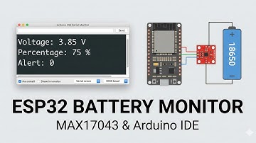 ESP32 Battery Monitor: Measure Voltage & Percentage with MAX17043 | 18650 Battery | Bangla