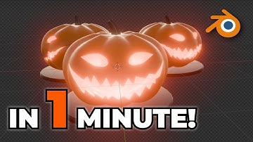 The FASTEST Way to Model a Halloween Pumpkin in Blender!
