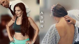 Crazy Flexible Cracks *ASMR Gentle Body Sounds* Chiropractic Relaxing Massage, Tapping, Ocean, Drum.