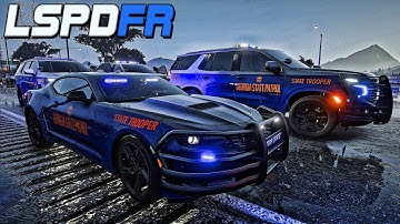 GTA 5 LSPDFR MOD | GSP SPEED ENFORCEMENT PATROL 3 ​​🚔 (Stalker Radar in actie)