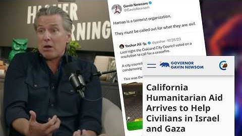 Gavin Newsom MALFUNCTIONS When Asked About AIPAC, Israel, & Gaza | Newsom