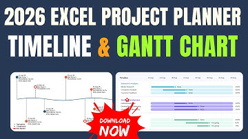 Best 2026 Excel Project Planner — Gantt + Timeline in One Template