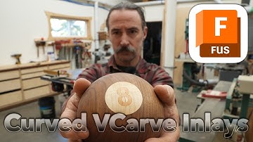 OMG, curved inlays!!!  3D VCarve Inlays with Autodesk Fusion 360 - a complete tutorial!