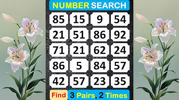 Number Search: Get Rid Of Dementia. #braingame #memory #puzzle #quiz #mindset #match #education #357