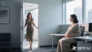 She entered his office... and saw a pregnant woman waiting for him?!