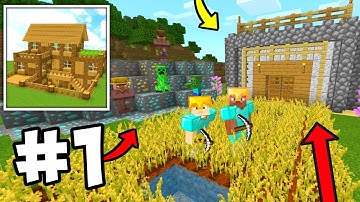 Block Crazy Robo World How To Build A Wooden House - New Multiplayer Survival Walkthrough #1