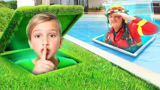 VLAD Builds 4 SECRET Rooms in ONE COLOR!