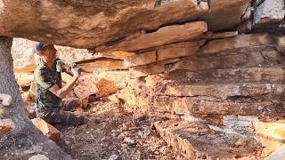 Daunting Stone Survival Shelter (Experience the Peak of Stress)