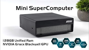 Ultra-Tiny Supercomputer Fits In A Backpack! MSI Expert Edge (NVIDIA DGX Spark)