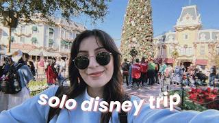 SOLO DISNEY TRIP 🎄 trying new christmas snacks, new merch, riding it's small world holiday and decor