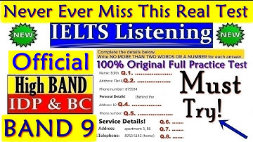 IELTS LISTENING PRACTICE TEST 2025 WITH ANSWERS | 18.11.2025