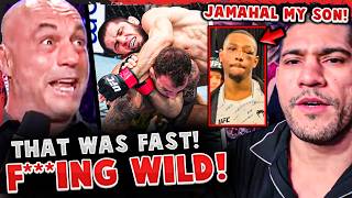 REACTIONS to Islam Makhachev vs Renato Moicano! Alex Pereira BACKSTAGE RUN IN! Jamahal Hill, UFC 311