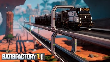 Sleek & Futuristic Rail Showcase | Satisfactory 1.1