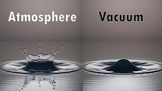 Why Don't Liquids Splash In a Vacuum?