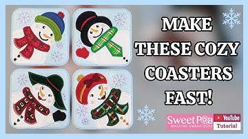 Let It Snow Coasters Tutorial | Easy, Fast & So Cute!