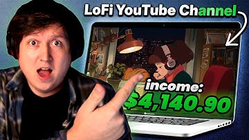 This channel makes $3000/month using AI (LoFi Channel in 30 Minutes) Full Tutorial 🎬