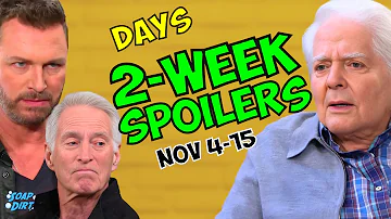 Days of our Lives 2-Week Spoilers Nov 4-15: Brady Rages, John Missing & Doug Crisis #daysofourlives