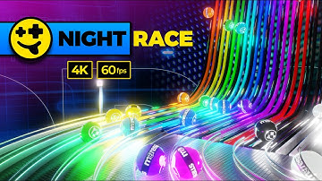 EPIC Night Marble Race  | #marbles #marblerun #marblerace #elimination #asmr #sensory #3D #rigidbody