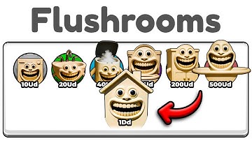 Unlocking MAX Level FLUSHROOMS In Brainrot Evolution Roblox!