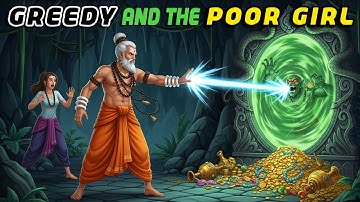 Greedy And The Poor Girl | Moral Stories in English | Life Lesson | Learn English |  Village Story