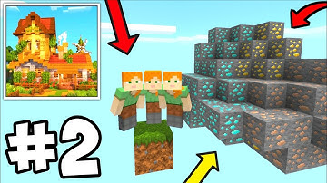 One Block Multiplayer Survival Series Part 2 - New Walkthrough Gameplay In Craft Building City Loki