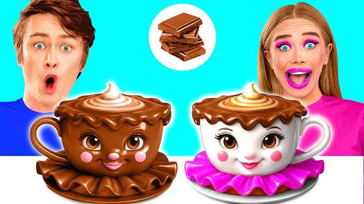 Real Food vs Chocolate Food Challenge | Cool Food Tricks by BaRaDa Challenge