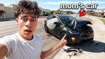 I Crashed My Moms CAR..
