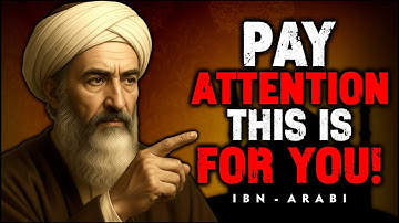 Stop What You’re Doing — This Message Is Meant For You | IBN-ARABI