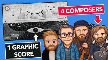 4 COMPOSERS INTERPRET 1 GRAPHIC SCORE ft. Gabriel Marin, Kevin Manthei, Julian Schoming