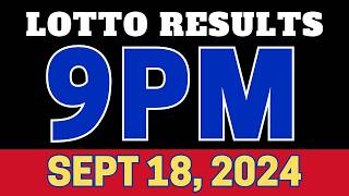 Results Agad! 9PM PCSO LOTTO RESULTS - SEPTEMBER 18, 224