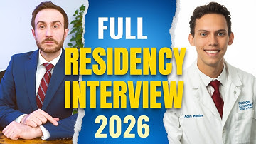 This Is What A Perfect Residency Interview Looks Like | Residency Interview Preparation MATCH 2026