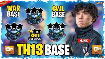 TOP 5! NEW BEST TH13 BASE Layout + Copy Link 2025 | Town Hall 13 (TH13) War Base | Clash of Clans