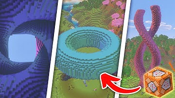 5 Hypnotic Structures with Only Command Blocks! (Too Satisfying)