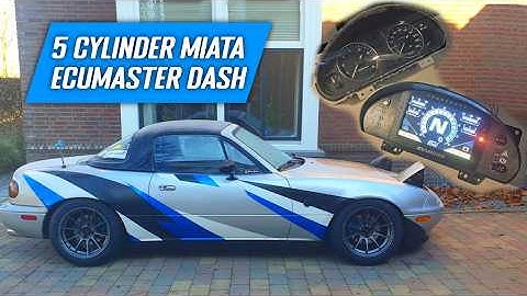 ECU Master ADU 7 install in the 5 cylinder swapped Miata   #ecumaster