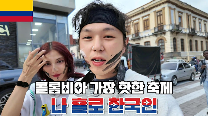 The whole city turns white?!! The hottest festival in Colombia I'm Korean alone - Colombia [182]