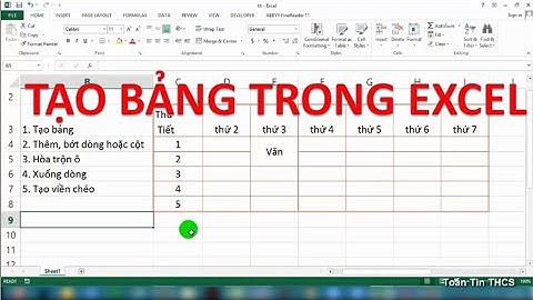 Tự Học Excel | Bài 4: Cách Tạo Bảng Nhanh và Chuyên Nghiệp Trong Excel (Có Viền Chéo)