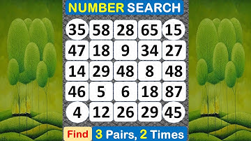 Number Search: How Healthy Is Your Memory? #braingame #memory #mindset #match #puzzle #quiz -#346