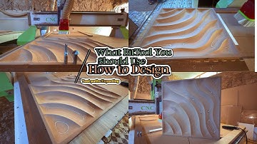 3D Curving Wood Wall-Art Process | Easy Steps Autocad Drawing to ArtCAM toolpath 
