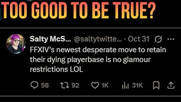 FFXIV No Glamour Restrictions? PEOPLE MAD