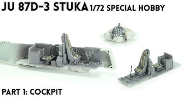 Junkers Ju 87D-3 Stuka, 1/72 scale, Special Hobby, part I: cockpit
