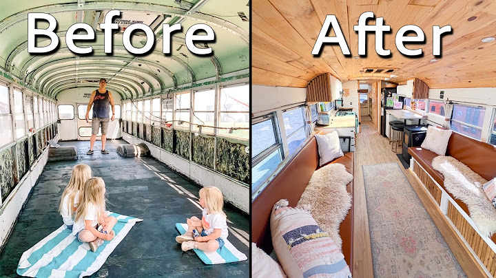 Family of 5 converted a SCHOOL BUS to beautiful TINY HOME