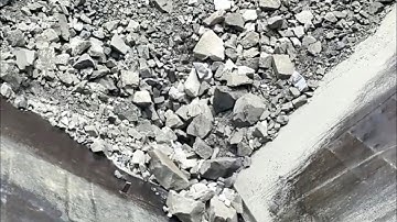 Long Video Of Decompression During Phosphate Ore Unloading On A Ship: A Daily Work Record