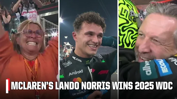 LANDO NORRIS IS THE 2025 WORLD DRIVERS' CHAMPION 🏆 Interviews & Celebration 🎉 | ESPN F1