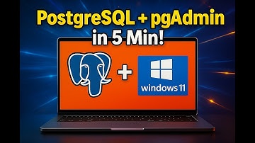 Install PostgreSQL & pgAdmin on Windows 11 in 5 Minutes | Step-by-Step Tutorial