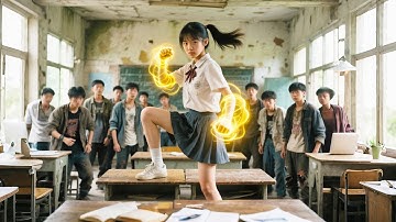 鄉下轉校生第一天被欺負，怎料她是隱藏身份的大佬，直接幹翻全校當老大，打臉所有人！#短劇 #逆襲 #萌娃 #親情