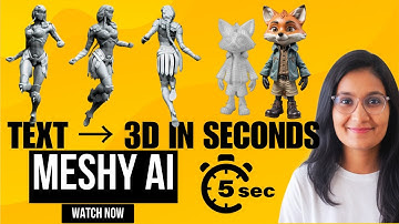 Text to 3D Model in Seconds | Best AI 3D Modeling Tool of 2025: Meshy AI