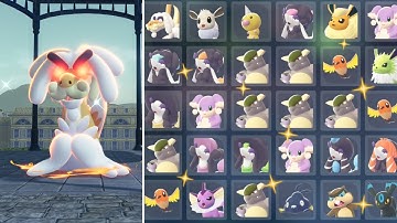 SHINY ALPHA DRAMPA, Furfrou Trims, & Eeveelutions | Pokemon Legends: ZA