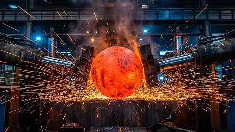 Inside the Red-Hot Steel Ball Forging Line (Full Process)