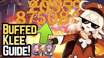 BUFFED KLEE IN DEPTH GUIDE! New Optimal Combos, Teams